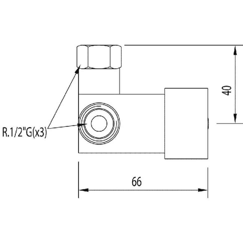 MEZCLADOR 2 AGUAS C/TUBOS FLEXIBLES TRES CROMO