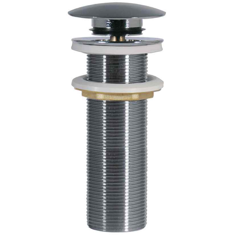 VALVULA CLICK-CLACK LAVABO SIN REBOSADERO CROMO