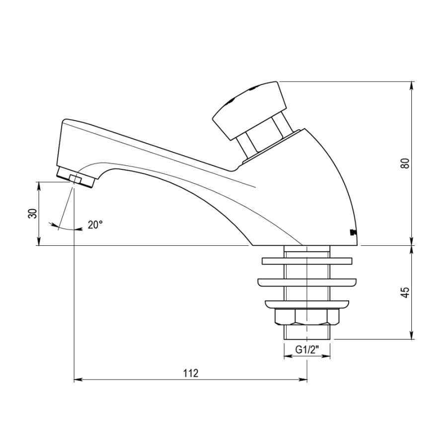GRIFO LAVABO PRESTO 605 ECO -10612-