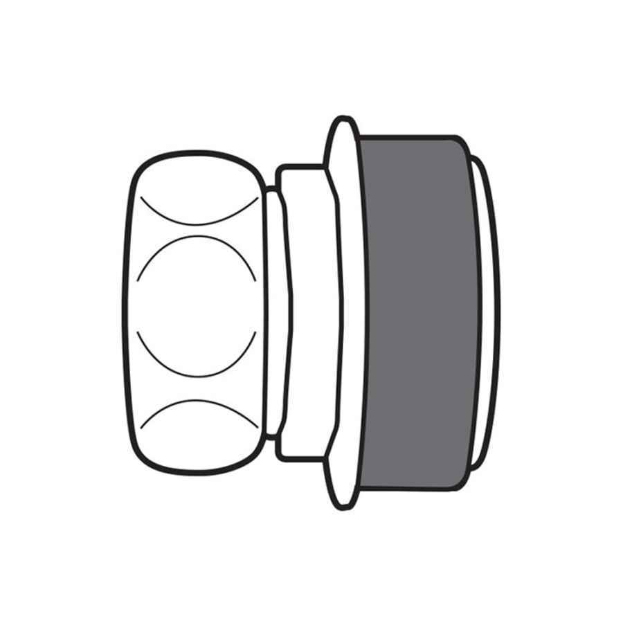 RACOR DE UNION TUBO DESCARGA 28Ø TAPON 55MM -44255
