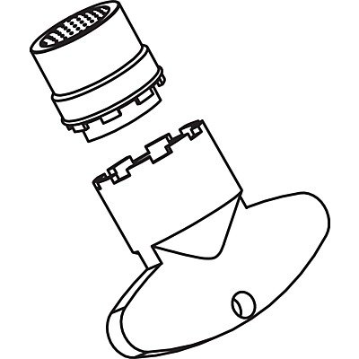 AIREADOR OCULTO+LLAVE CUADRO-TRES CROMO