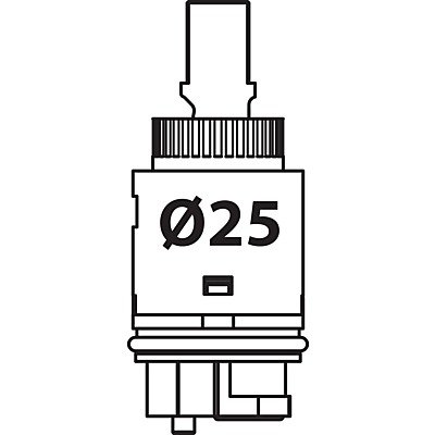 CARTUCHO SALIDA LIBRE 25Ø TRES -9130190-