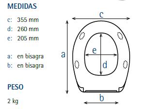ASIENTO W.C REINA BLANCO
