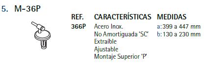 ASIENTO W.C ALEXIA BLANCO BISAGRA M-36P