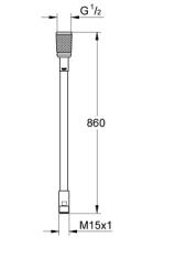 GROHE FLEXO METALICO PARA EUROPLUS FREGADERO